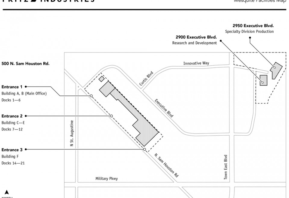 Mesquite Facilities Map